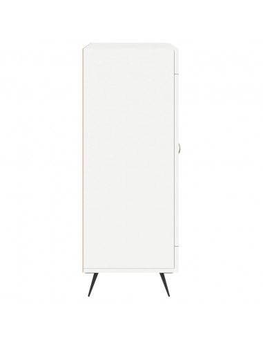 Credenza Bianca 69,5x34x90 cm in Legno Multistrato