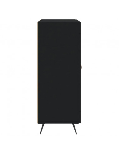 Credenza Nera 69,5x34x90 cm in Legno Multistrato