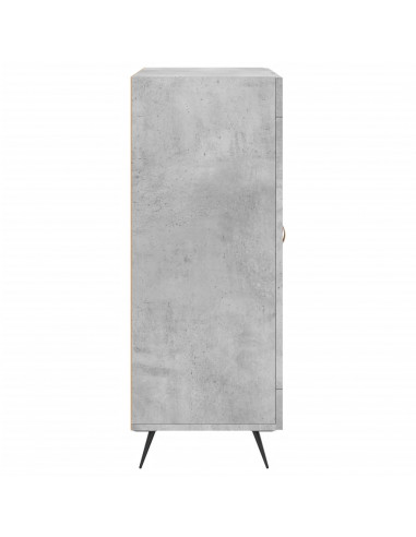 Credenza Grigio Cemento 69,5x34x90 cm in Legno Multistrato