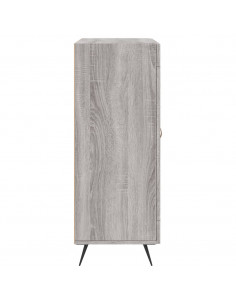 Credenza Grigio Sonoma 69,5x34x90 cm in Legno Multistrato 2