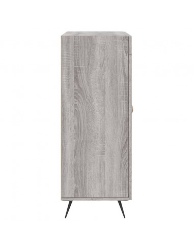 Credenza Grigio Sonoma 69,5x34x90 cm in Legno Multistrato