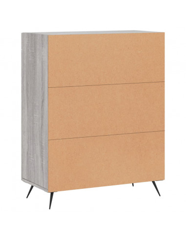 Credenza Grigio Sonoma 69,5x34x90 cm in Legno Multistrato