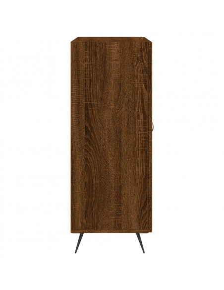 Credenza Rovere Marrone 69,5x34x90 cm in Legno Multistrato