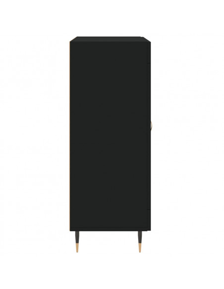 Credenza Nera 69,5x34x90 cm in Legno Multistrato