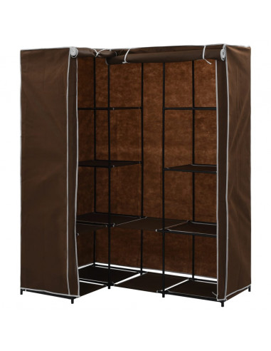 Armadio Angolare Marrone 130x87x169 cm