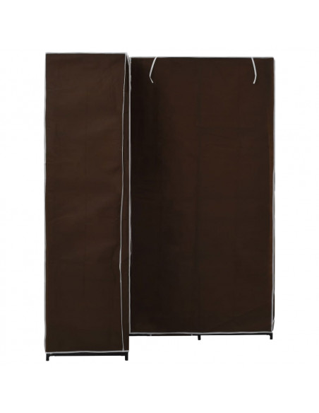 Armadio Angolare Marrone 130x87x169 cm
