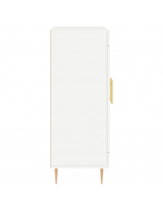 Credenza Bianca 69,5x34x90 cm in Legno Multistrato 2