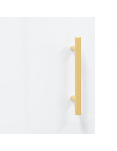 Credenza 69,5x34x90 cm in Legno Multistrato Bianco Lucido