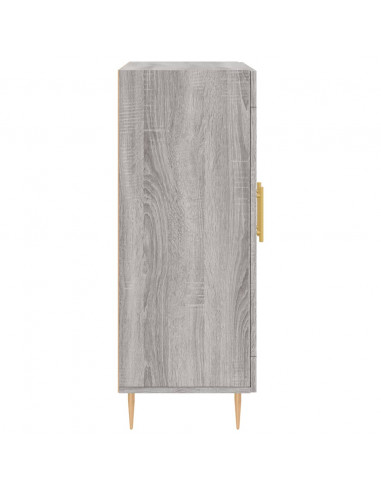 Credenza Grigio Sonoma 69,5x34x90 cm in Legno Multistrato