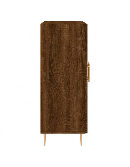 Credenza Rovere Marrone 69,5x34x90 cm in Legno Multistrato