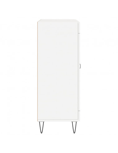 Credenza Bianca 69,5x34x90 cm in Legno Multistrato