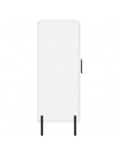 Credenza Bianca 69,5x34x90 cm in Legno Multistrato 2