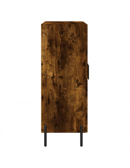 Credenza Rovere Fumo 69,5x34x90 cm in Legno Multistrato