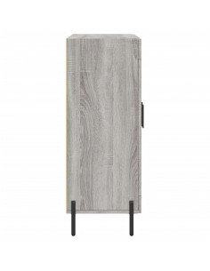 Credenza Grigio Sonoma 69,5x34x90 cm in Legno Multistrato 2