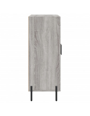 Credenza Grigio Sonoma 69,5x34x90 cm in Legno Multistrato