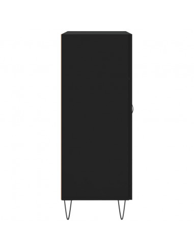 Credenza Nera 69,5x34x90 cm in Legno Multistrato