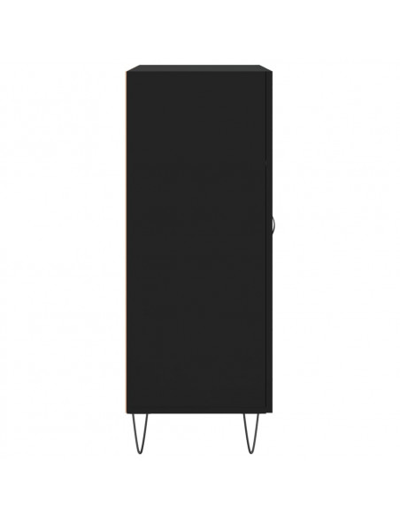 Credenza Nera 69,5x34x90 cm in Legno Multistrato
