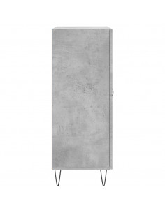 Credenza Grigio Cemento 69,5x34x90 cm in Legno Multistrato 2