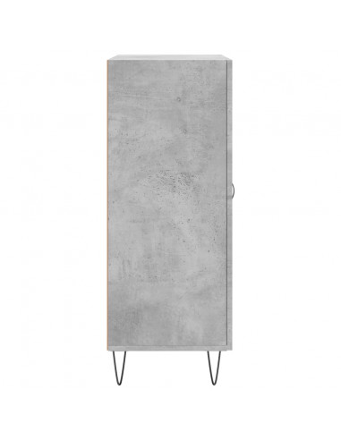 Credenza Grigio Cemento 69,5x34x90 cm in Legno Multistrato