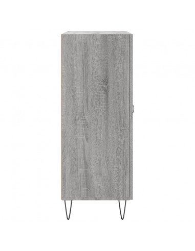 Credenza Grigio Sonoma 69,5x34x90 cm in Legno Multistrato