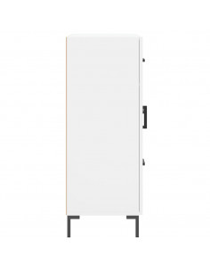Credenza Bianca 69,5x34x90 cm in Legno Multistrato 2