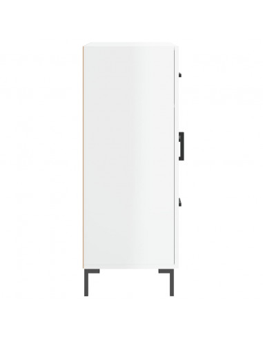 Credenza 69,5x34x90 cm in Legno Multistrato Bianco Lucido