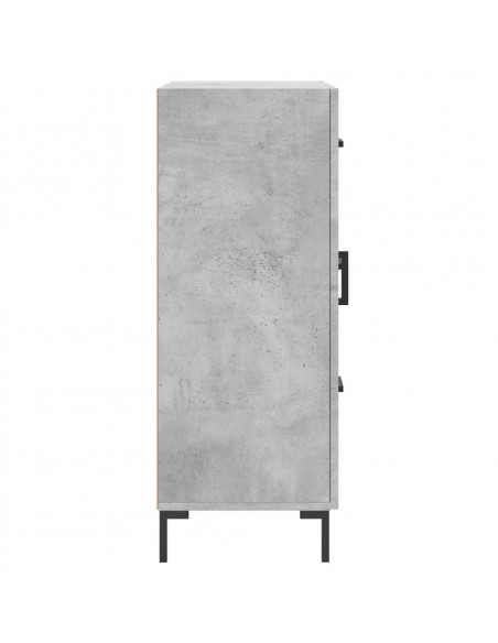 Credenza Grigio Cemento 69,5x34x90 cm in Legno Multistrato