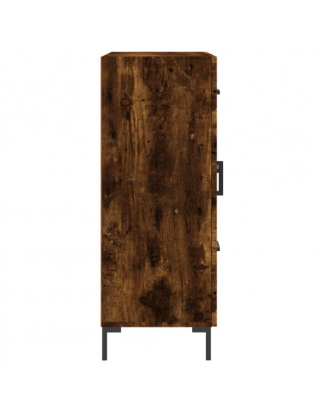 Credenza Rovere Fumo 69,5x34x90 cm in Legno Multistrato