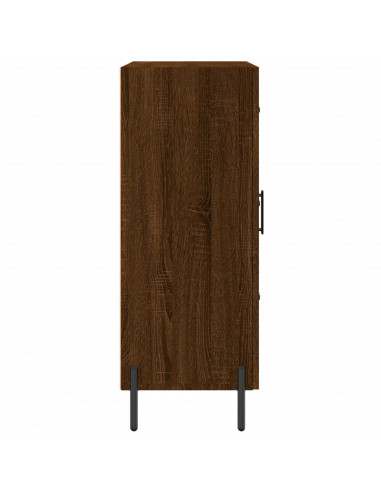 Credenza Rovere Marrone 69,5x34x90 cm in Legno Multistrato
