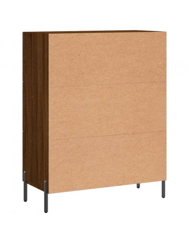 Credenza Rovere Marrone 69,5x34x90 cm in Legno Multistrato