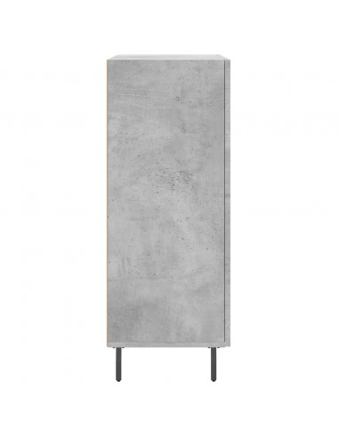 Credenza Grigio Cemento 69,5x34x90 cm in Legno Multistrato