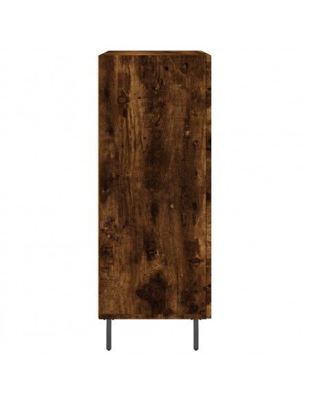 Credenza Rovere Fumo 69,5x34x90 cm in Legno Multistrato