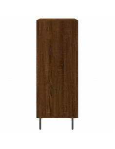 Credenza Rovere Marrone 69,5x34x90 cm in Legno Multistrato 2