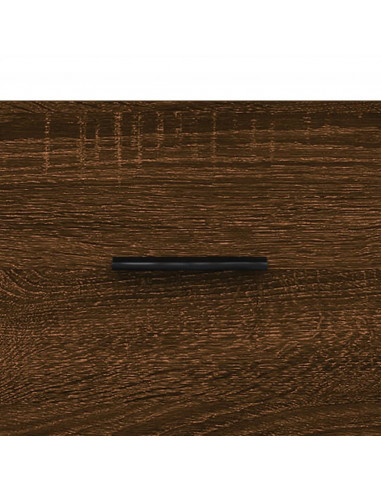 Credenza Rovere Marrone 69,5x34x90 cm in Legno Multistrato