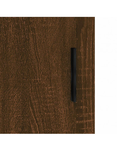 Credenza Rovere Marrone 69,5x34x90 cm in Legno Multistrato