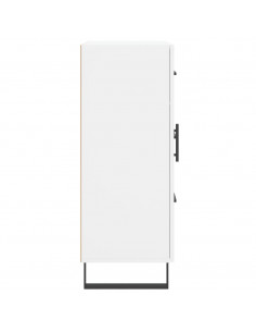 Credenza Bianca 69,5x34x90 cm in Legno Multistrato 2