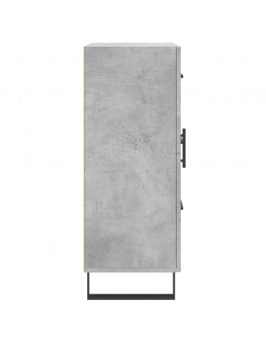 Credenza Grigio Cemento 69,5x34x90 cm in Legno Multistrato