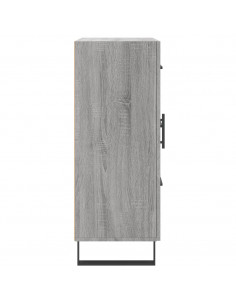 Credenza Grigio Sonoma 69,5x34x90 cm in Legno Multistrato 2