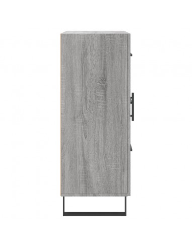 Credenza Grigio Sonoma 69,5x34x90 cm in Legno Multistrato