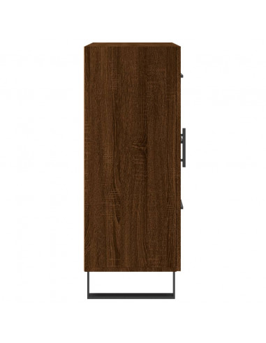 Credenza Rovere Marrone 69,5x34x90 cm in Legno Multistrato