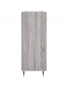Credenza Grigio Sonoma 69,5x34x90 cm in Legno Multistrato 2