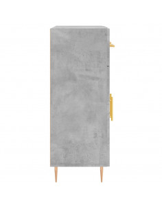 Credenza Grigio Cemento 69,5x34x90 cm in Legno Multistrato 2