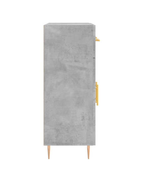 Credenza Grigio Cemento 69,5x34x90 cm in Legno Multistrato