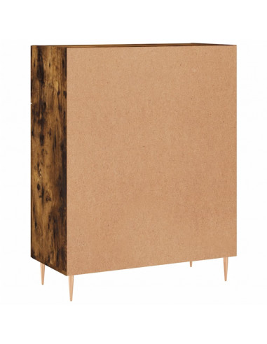 Credenza Rovere Fumo 69,5x34x90 cm in Legno Multistrato