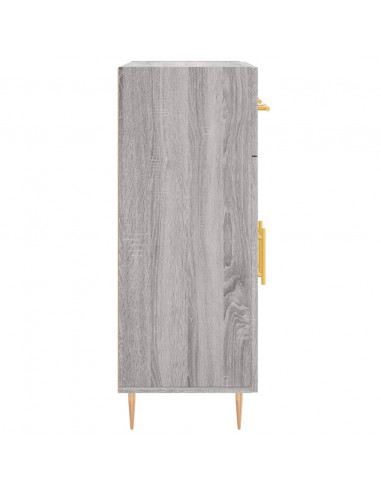 Credenza Grigio Sonoma 69,5x34x90 cm in Legno Multistrato