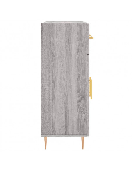 Credenza Grigio Sonoma 69,5x34x90 cm in Legno Multistrato