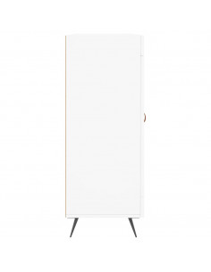 Credenza Bianca 69,5x34x90 cm in Legno Multistrato 2