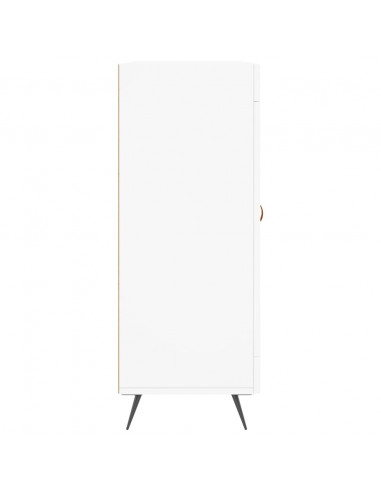 Credenza Bianca 69,5x34x90 cm in Legno Multistrato