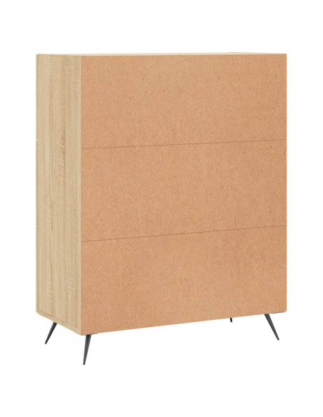 Credenza Rovere Sonoma 69,5x34x90 cm in Legno Multistrato