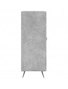 Credenza Grigio Cemento 69,5x34x90 cm in Legno Multistrato 2